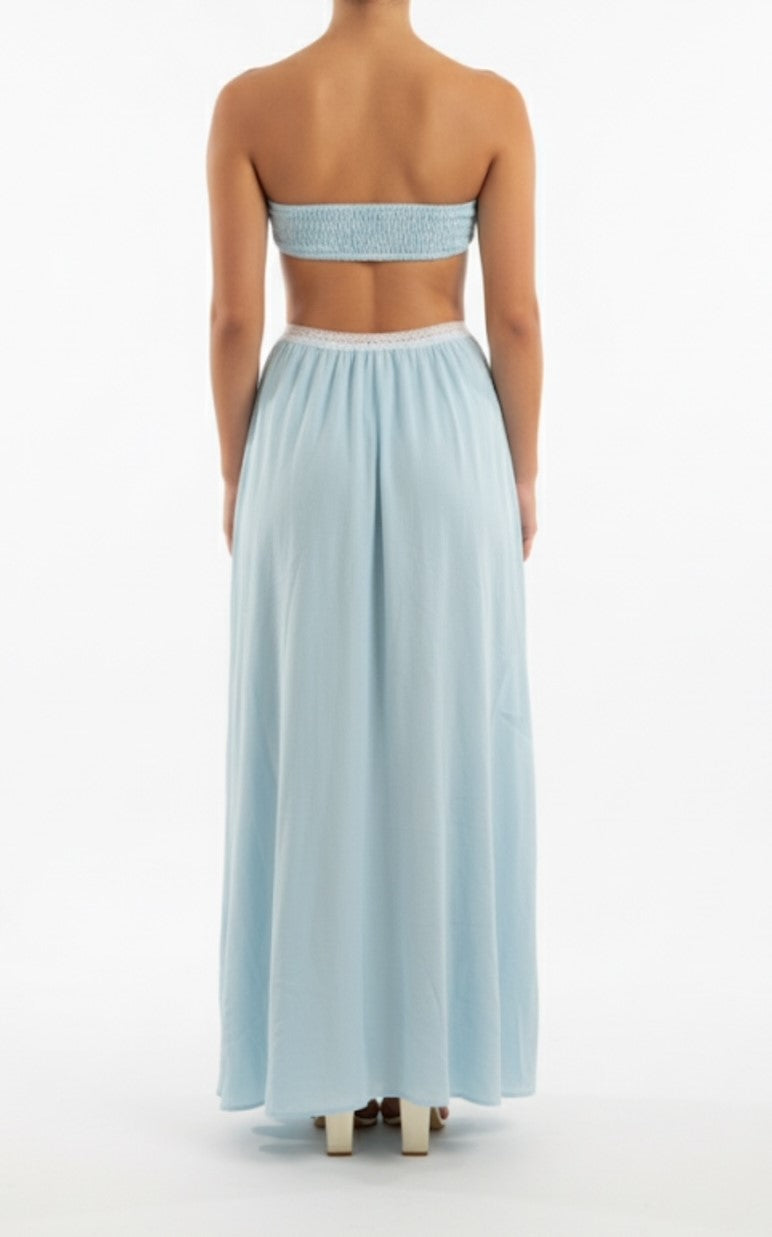 Maggie Maxi Dress in Baby Blue