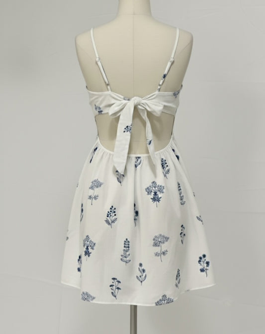 Anna Mini Dress in white