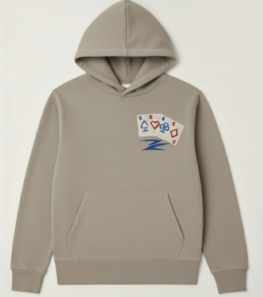 Hoodie in Beige - Heavyweight Organic Cotton