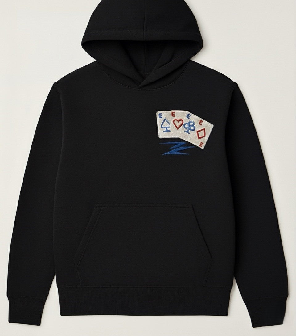 Hoodie in Black - Heavyweight Organic Cotton