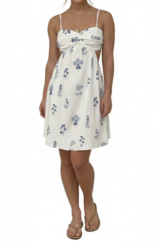 Anna Mini Dress in white